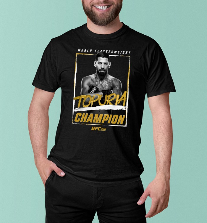 Ilia Topuria UFC 298 Champion T Shirt | Custom prints store
