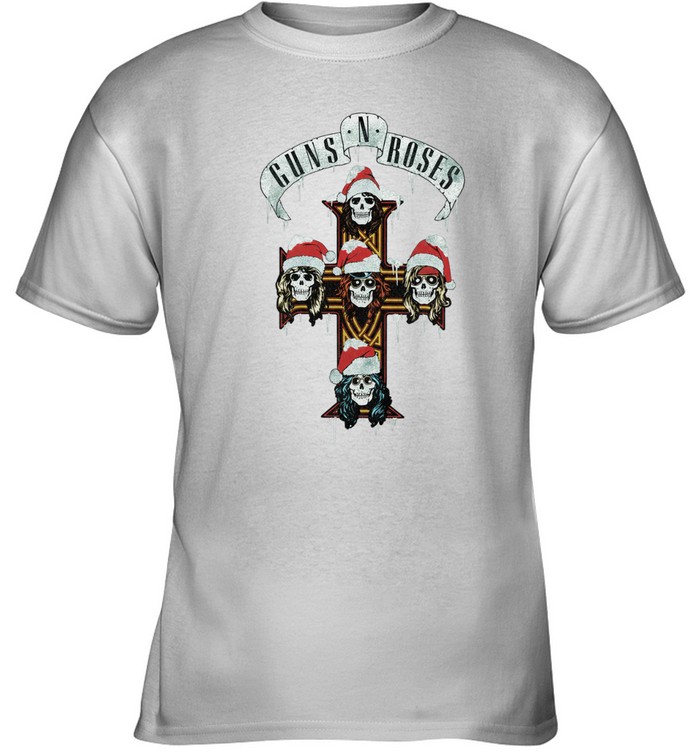 Guns N' Roses Holiday Cross 2025 T-Shirt | Custom prints store | T