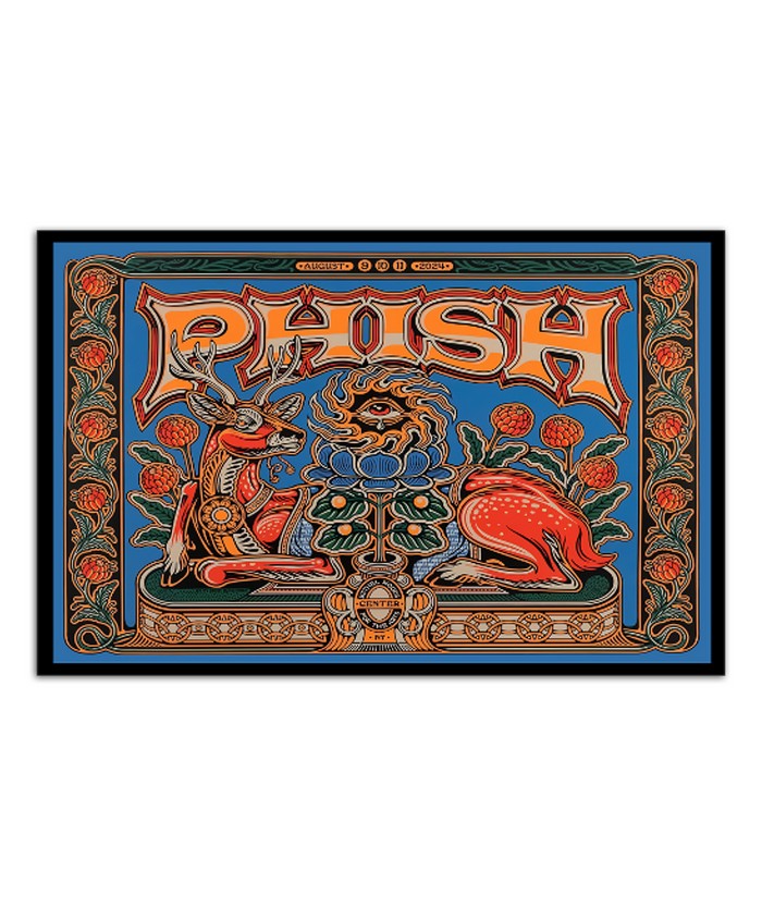 phish ポスター Phish Poster Official Atlantic City 21 Silkscreen Numbered