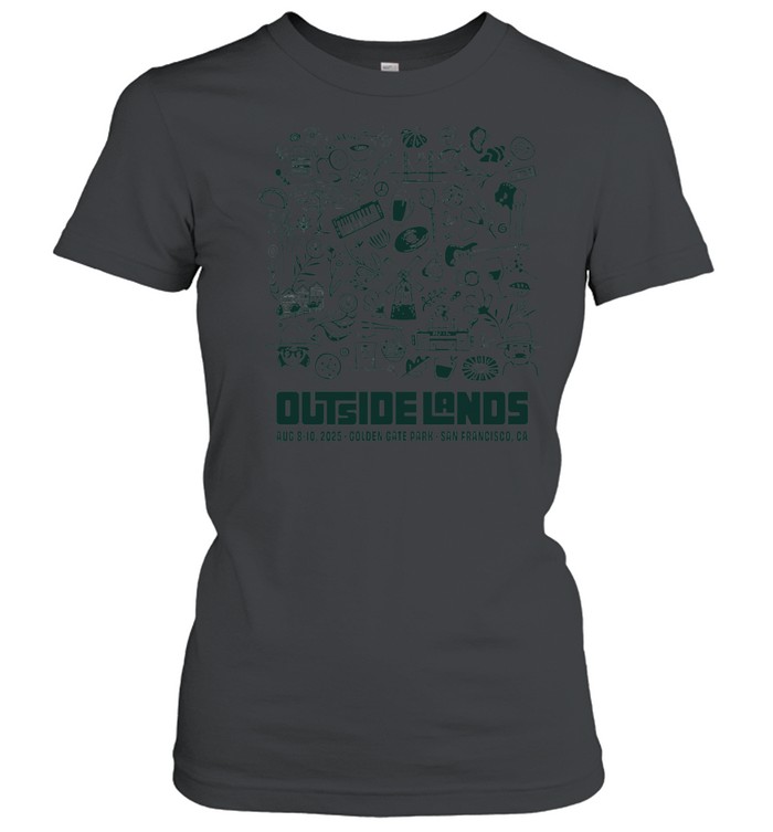 OUTSIDE LANDS 2025 Tシャツ 2025 Outside Lands Festival Official