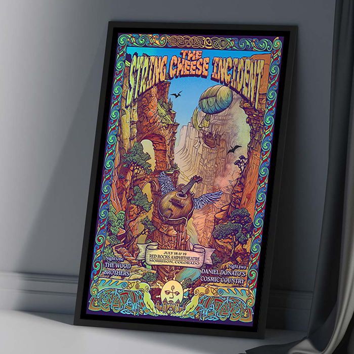 The String Cheese Incident ポスター 限定750枚 The String Cheese Incident July 18 + 19 at Red Rocks 2025