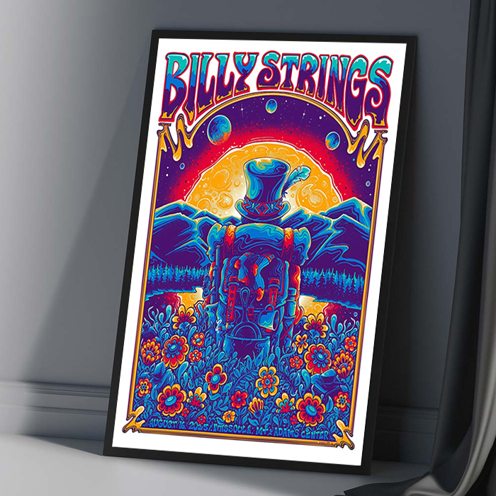 Billy Strings 8-16-2025 Adams Center In Missoula MT Poster