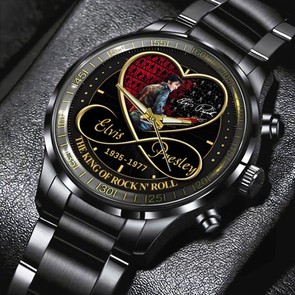 Elvis Presley Black Stainless Steel Watch M08