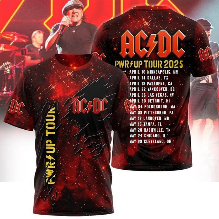 ACDC Power Up Tour 2025 Limited Edition M38 | Custom prints store | T ...