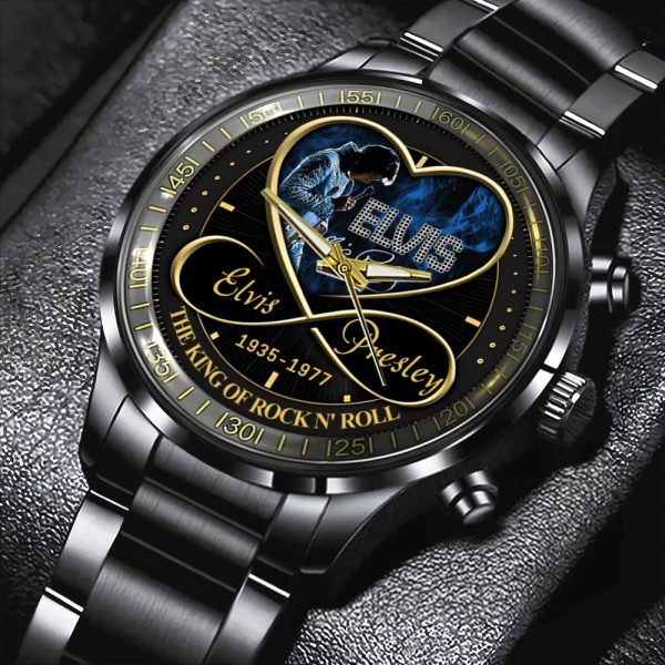 Elvis Presley Black Stainless Steel Watch M06