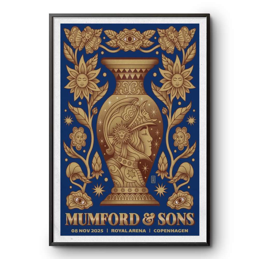 Poster MUMFORD & SONS At Copenhagen Nov 8, 2025 | Custom prints