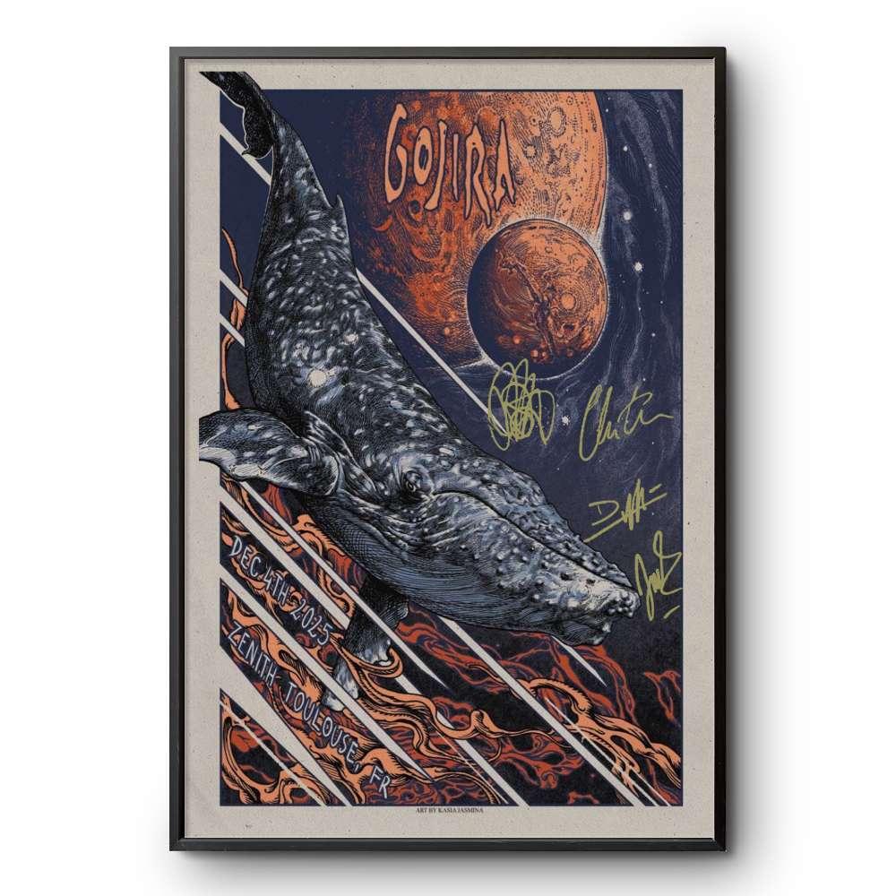 Gojira Signed Poster 12.4.2025 Zénith de Toulouse | Custom prints