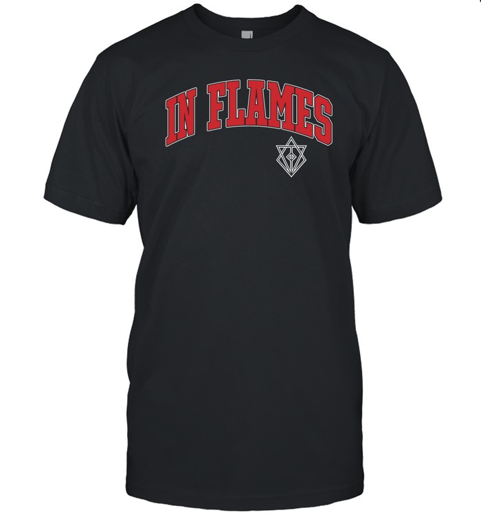 In Flames Collegiate Logo T Shirt