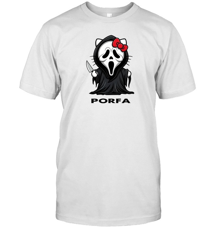 Porfa Hello Kitty Ghost Halloween T Shirt