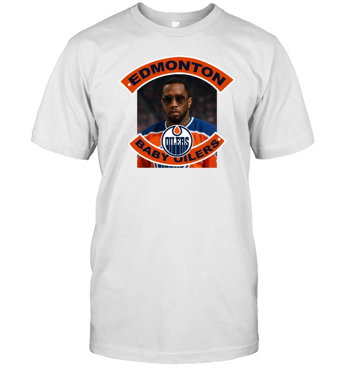 Limited P Diddy Edmonton Baby Oilers T Shirt   Custom prints store   T-shirts  mugs  face masks  posters
