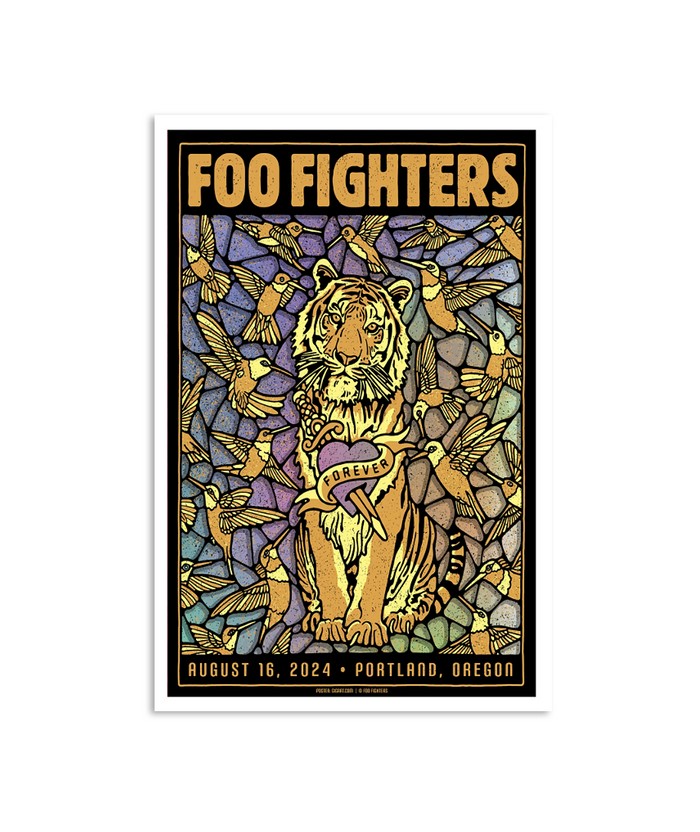 Coop シルクスクリーンポスター FOO FIGHTERS 2023 Foo Fighters