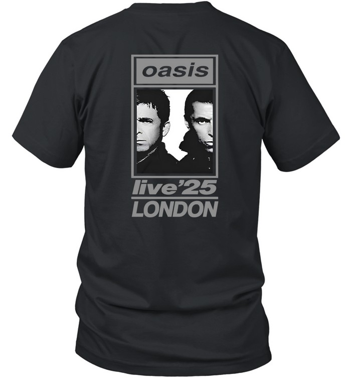 Oasis London, UK, Wembley Stadium Jul 25, 2025 T-Shirt | Custom