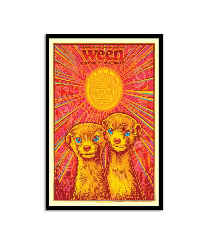 WEEN Anniversary Tee＆Poster Official Poster Ween 30th Anniversary Chocolate And Cheese t