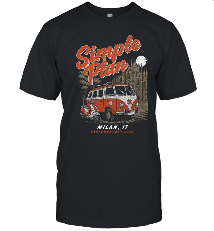 09.29.2025 Milan, IT Simple Plan T-Shirt | Custom prints