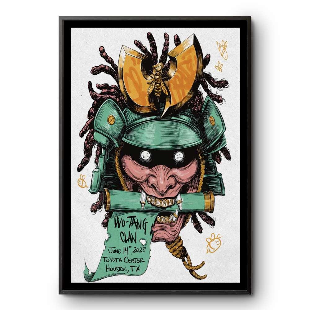 Poster Wu Tang Clan June 14 2025 Houston TX Houston Toyota