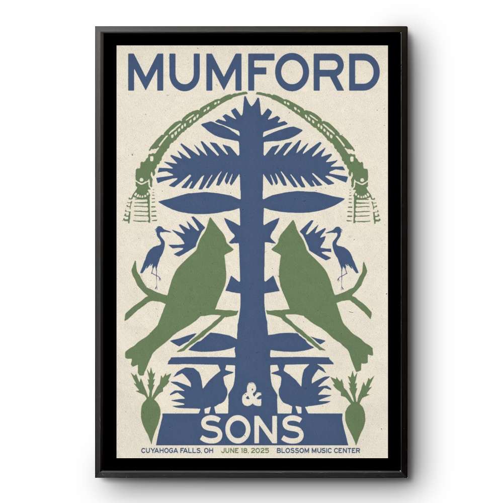 Poster 06/18/2025 Cuyahoga Falls, OH Mumford & Sons | Custom