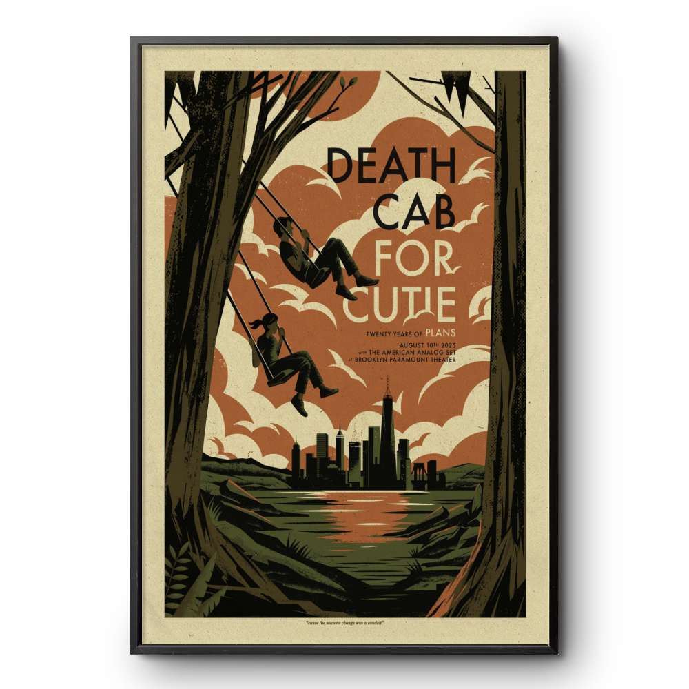Death Cab for Cutie Fall Tour 2011 ポスター Tonight's poster for @deathcabforcutie at the Grand Sierra