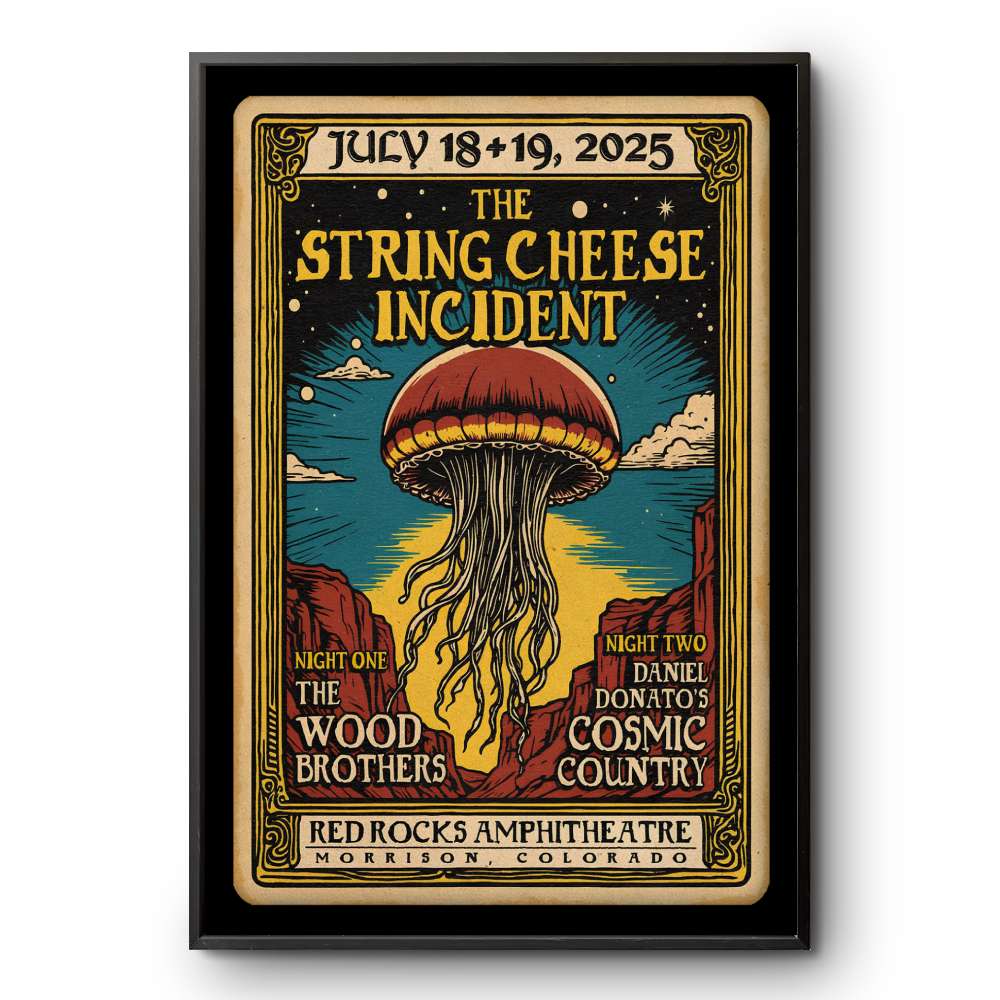 The String Cheese Incident ポスター 限定750枚 The String Cheese Incident Red Rocks Tour 19 Jul 2025 Poster