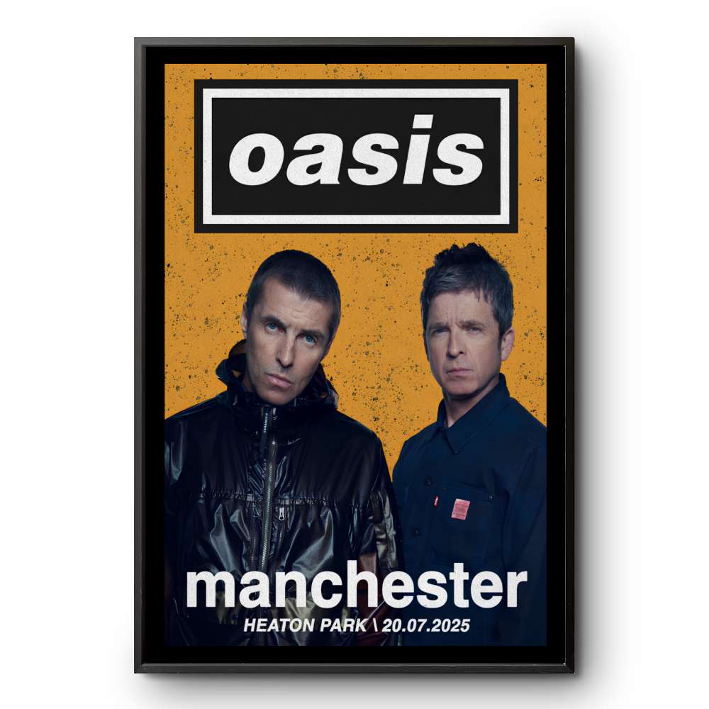 Oasis July 20 2025 Heaton Park, Manchester Poster | Custom prints