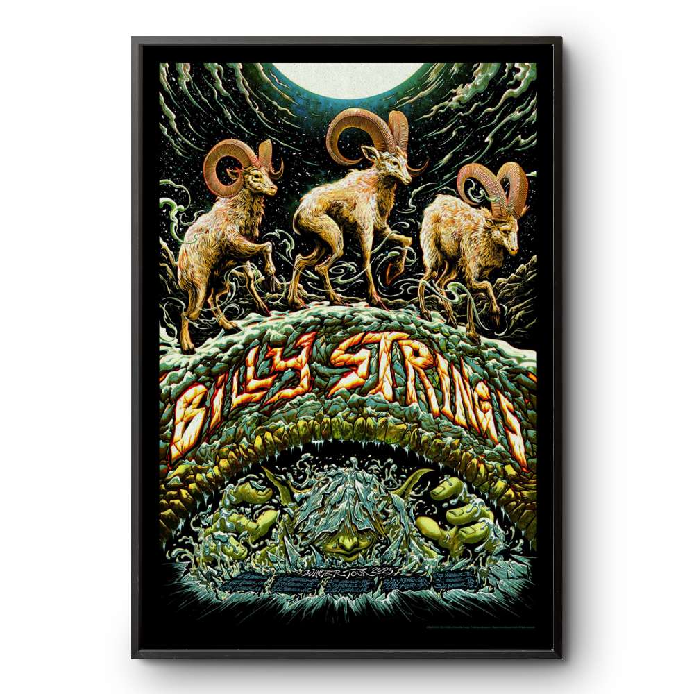アート・デザイン・音楽 Club outside Brochure22.23 Billy Strings Winter Tour 2025 Poster | Custom prints store