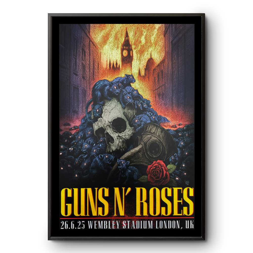 Guns N' Roses ポスター Amazon.com: Cleveland Vinyl Large Axl Rose / Slash Guns 'n