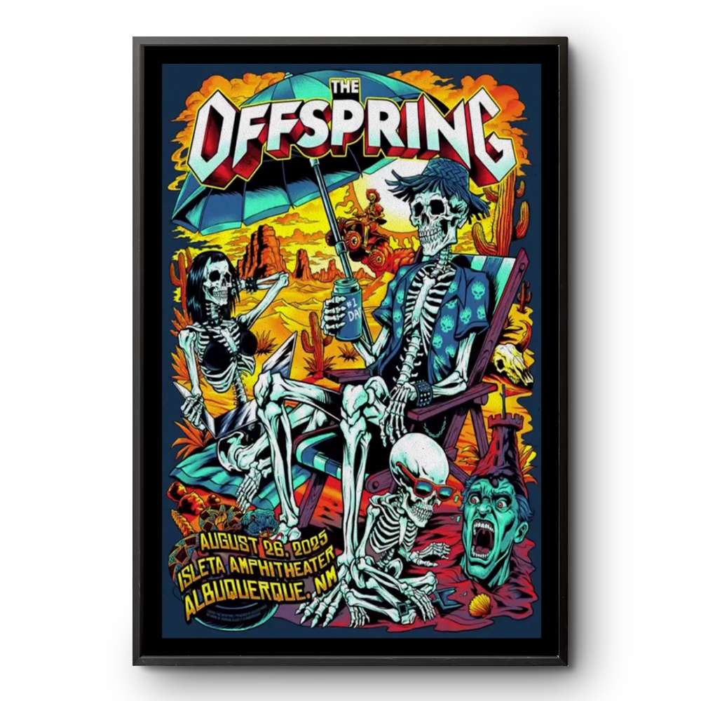 Poster The Offspring Concert Albuquerque, NM Aug 26 2025