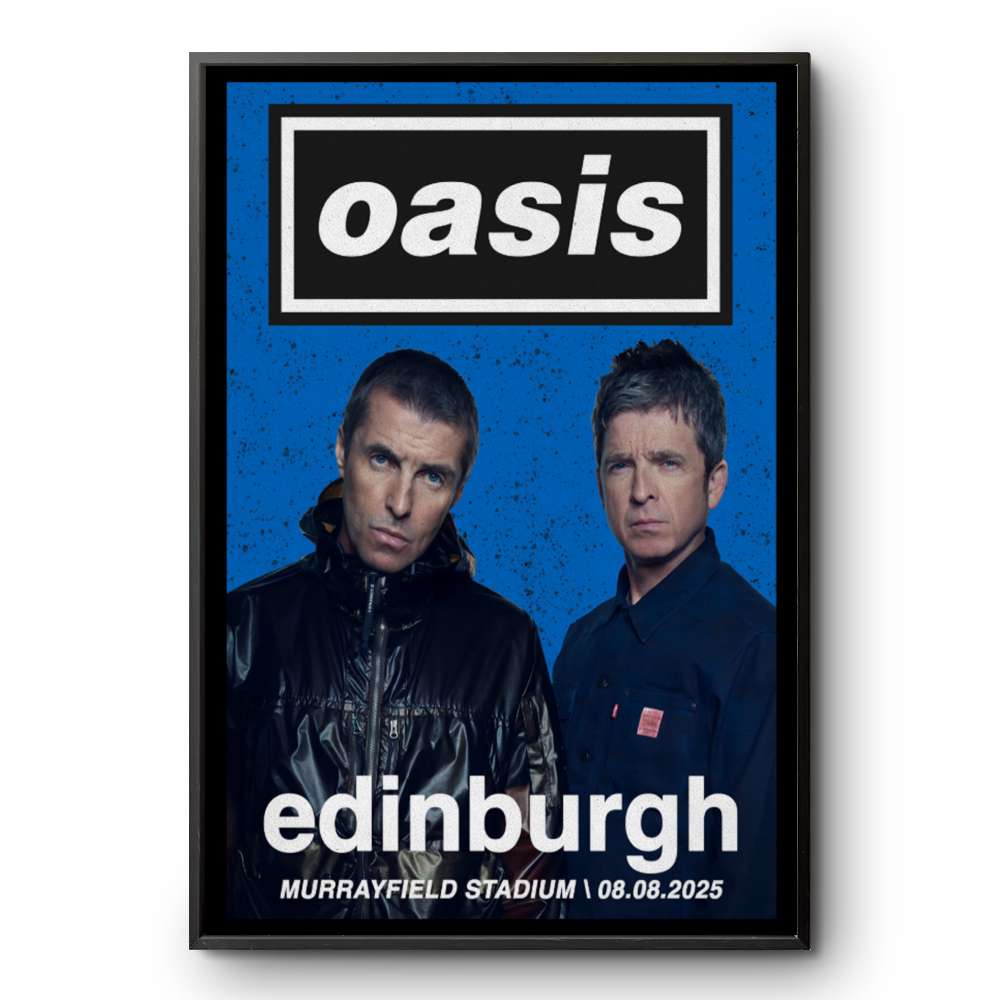Oasis エディンバラ公演ポスター 2025年 Edinburgh, UK 2025 Oasis Poster | Custom prints store | T