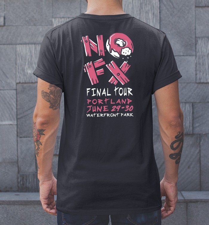 NOFX ファイナルショーTシャツ 送無□新品未使用【NOFX】ファイナルツアービッグクリームT