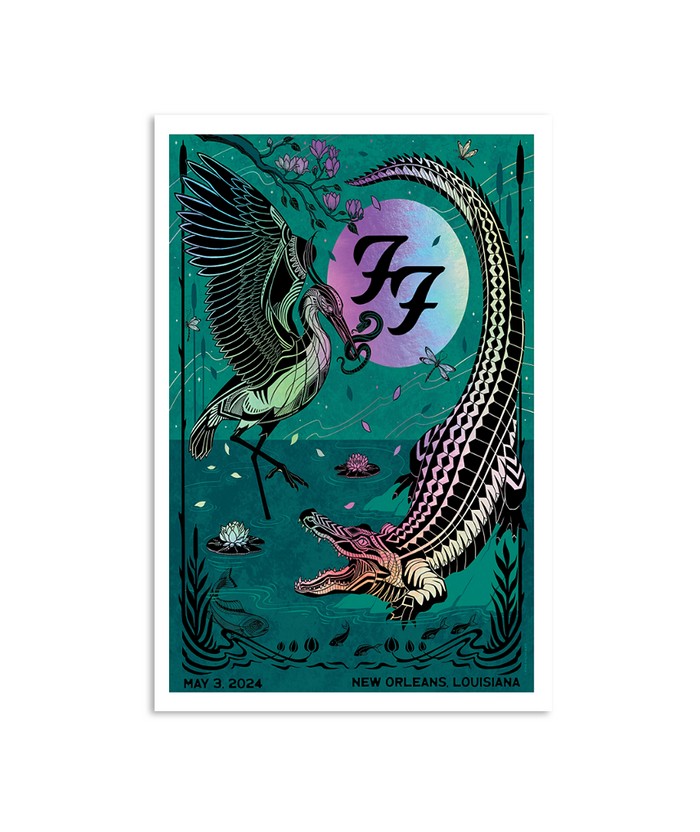 Foo Fighters New Orleans Jazz Festival 2024 Poster | Custom