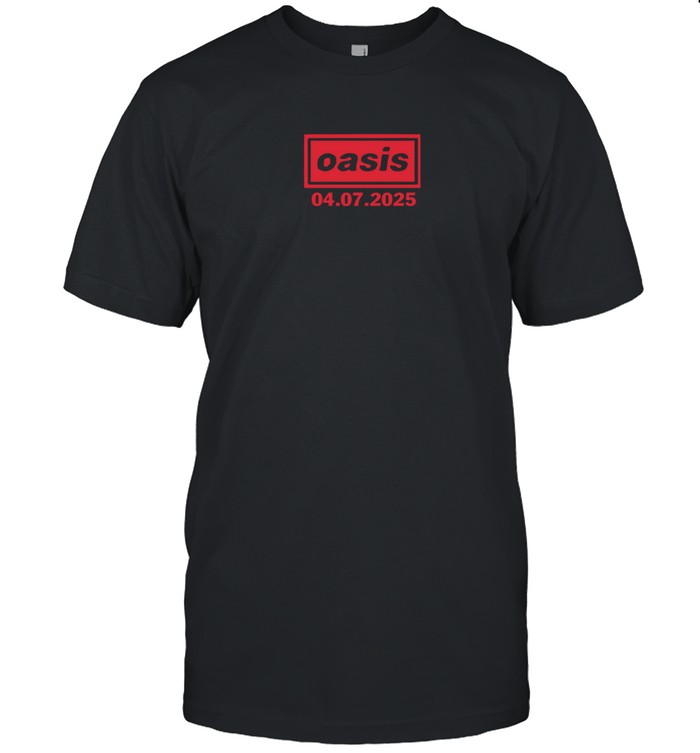 oasis ライブTシャツ CARDIFF 2025 OASIS Live 25 Tour 2025 Men's Women T-shirt O-Neck Short