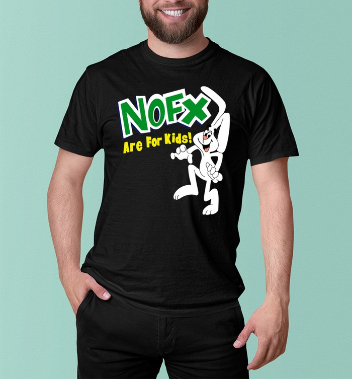 Vintage 90s NOFX Are for Kids Trix Rabbit Punk Band T-Shirt