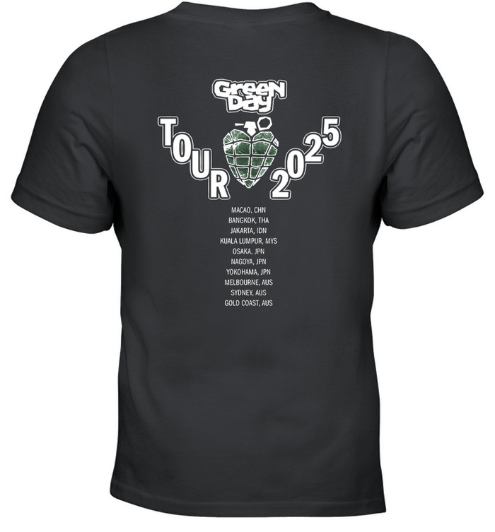 Green Day TOUR 2025 Tシャツ Lサイズ Green Day Tour 2025 Asia And Australia Tour Merch Two Sides