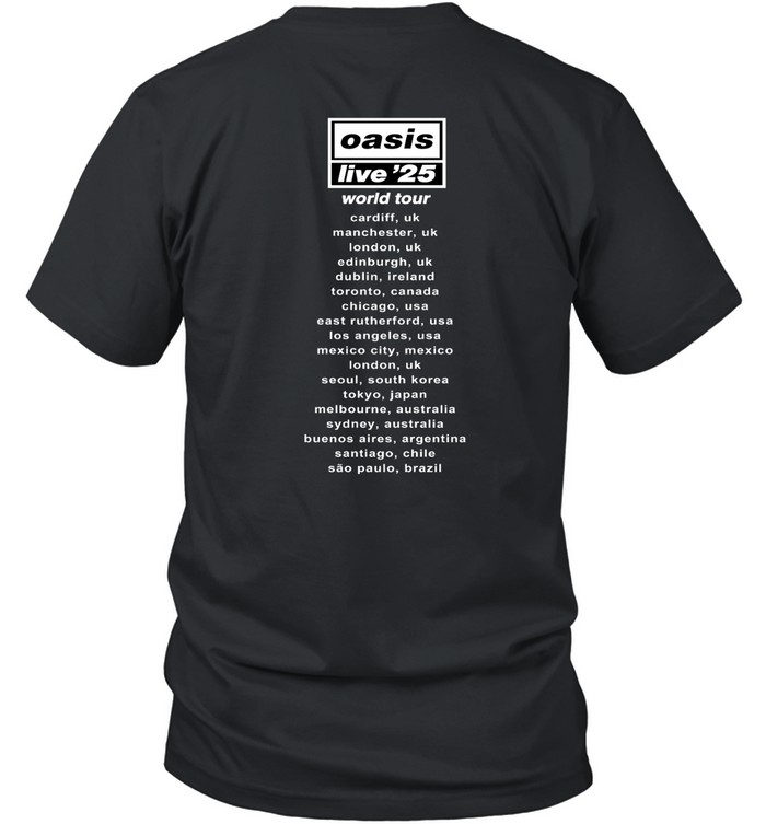 07.04.2025 Oasis Tour Cardiff, UK Shirt | Custom prints