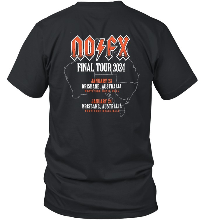 NOFXツアーTシャツブラック NOFXツアーTシャツブラック