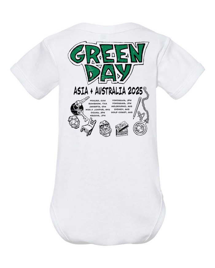 Green Day 2025 Tour New Asia + Australia T-Shirt | Custom