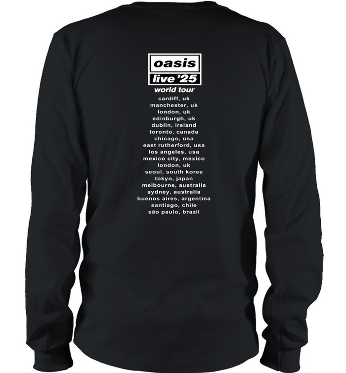 Live '25 Wonderwall OASIS T-Shirt | Custom prints store | T-shirts