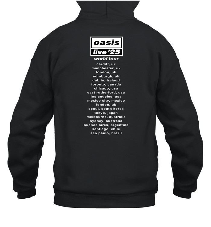 Live '25 Wonderwall OASIS T-Shirt | Custom prints store | T-shirts