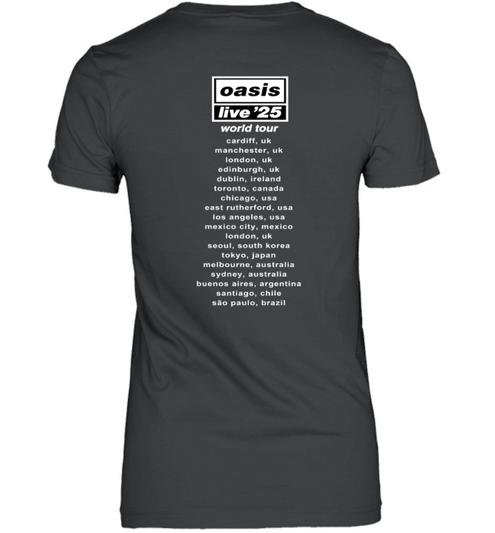 ◆UK限定◆oasis live '25 ワンダーウォール　Tシャツ　L Live '25 Wonderwall Cover T-Shirt White – Oasis Live '25