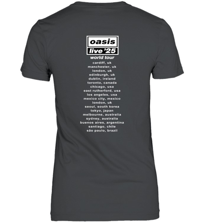 Live '25 Wonderwall OASIS T-Shirt | Custom prints store | T-shirts