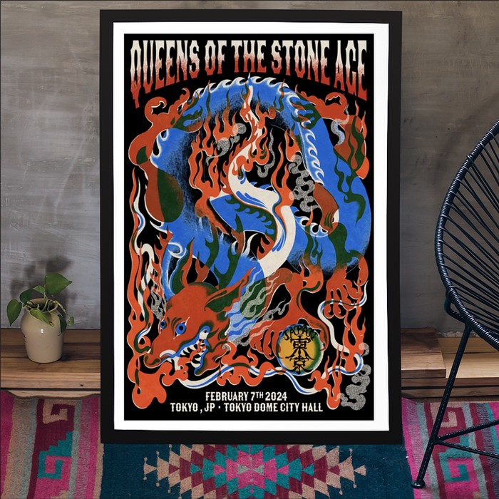 QOTSA Tokyo Dome City Hall, Tokyo JP Feb 7 2024 Poster
