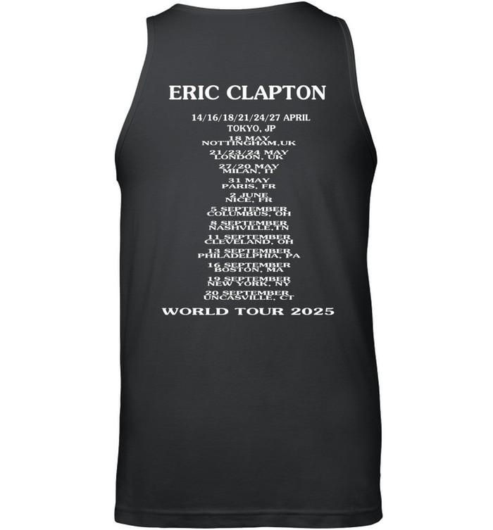 Eric Clapton Slowhand World Tour 2025 Shirt | Custom prints