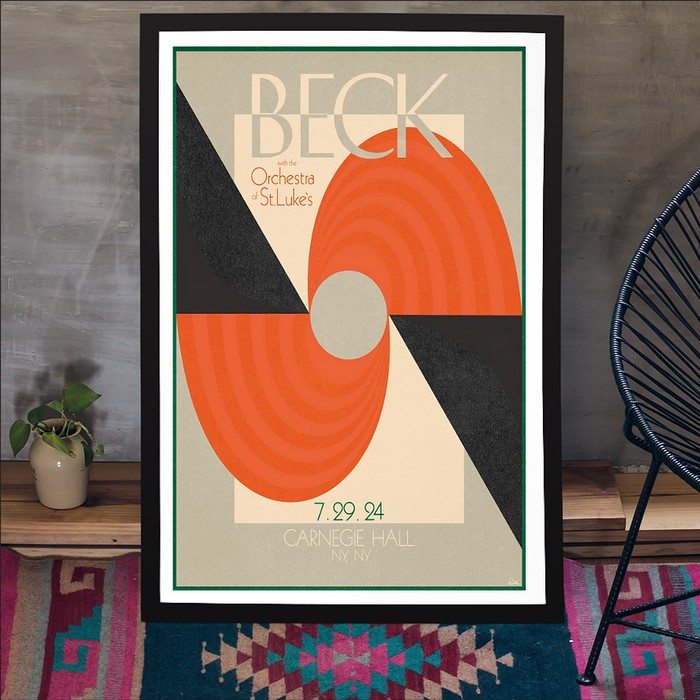 BECK ポスター 07/29/2024 Beck Show Carnegie Hall NY, NY Poster | Custom