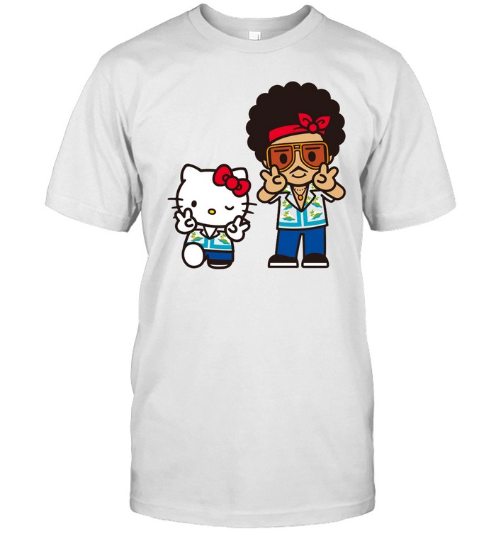 BRUNO MARS HELLO KITTY Tシャツ　Lサイズ IN STOCK】 BRUNO MARS HELLO KITTY T-shirt Japan Limited