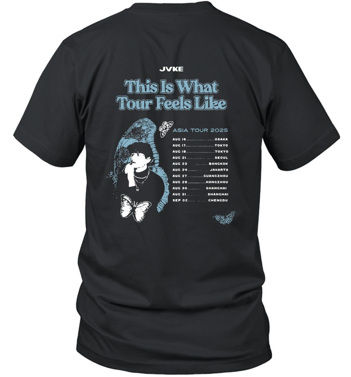 JVKE Tシャツ ASIA TOUR BLACK TEE サイズ L JVKE Asia Tour August 2025 T-Shirt | Custom prints store | T
