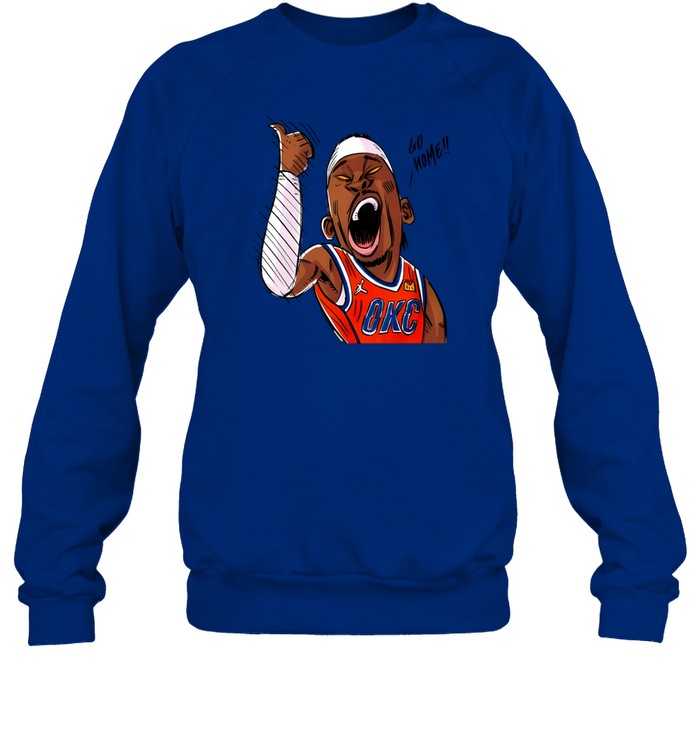 Oklahoma City Thunder Basketball Go Home Cartoon Sweatshirt