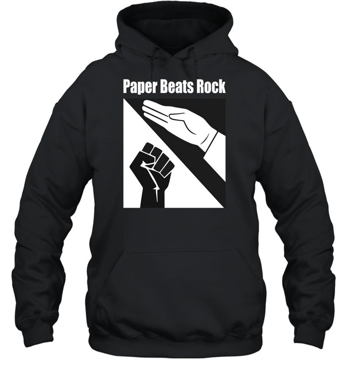 Paper Beats Rock Hand Hoodie