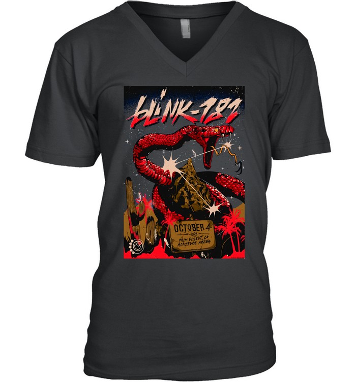 Blink 182 Palm Desert, CA Event Oct 04 2025 T Shirt | Custom