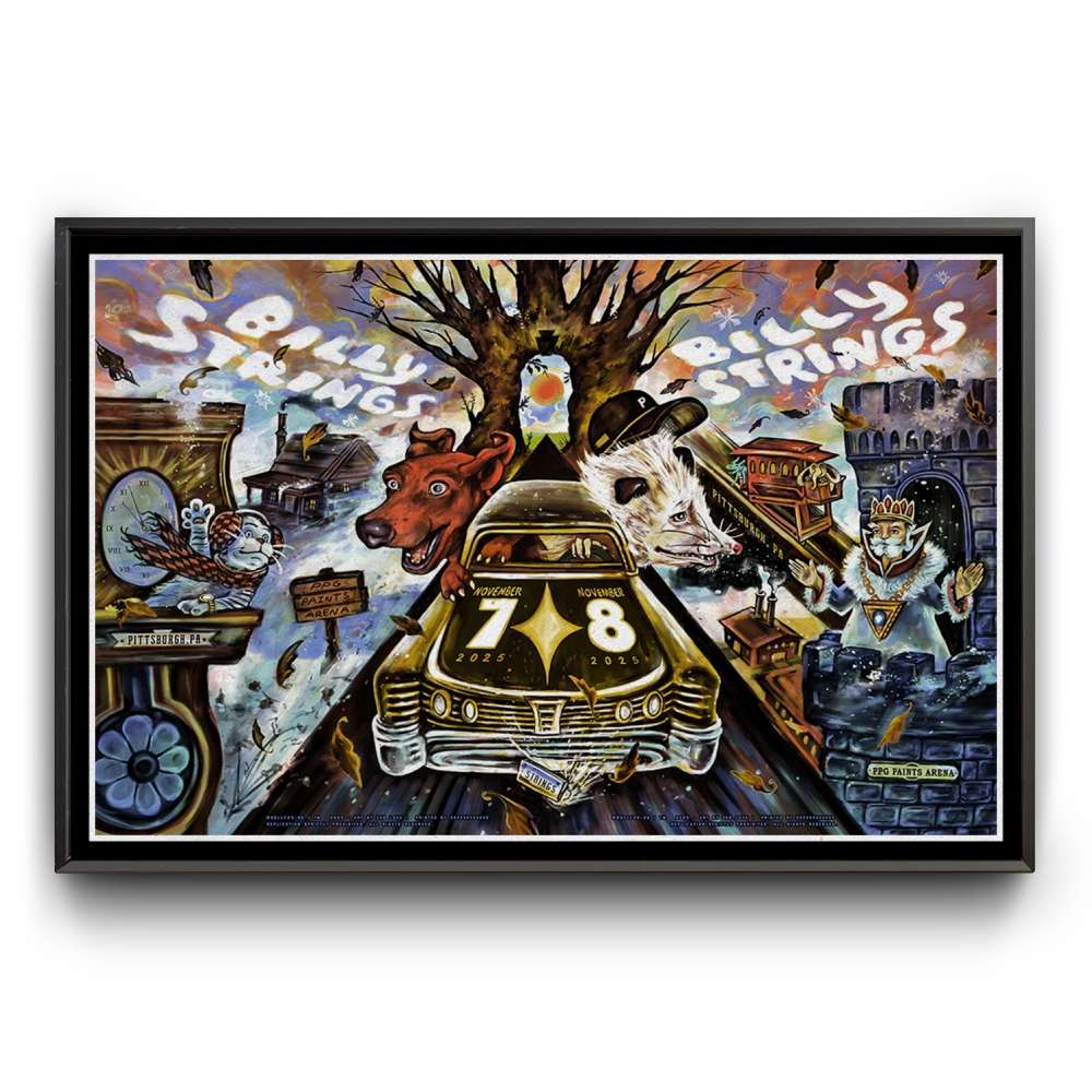 DINING ワールドツアー 2024 キービジュアル ビッグポスター 義勇 Billy Strings Pittsburgh Nov 7-8 2025 Poster | Custom prints store