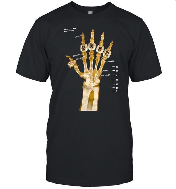 Kobe Rings Skeleton Shirt Kobe Skeleton Hand Shirt Kobe Rings