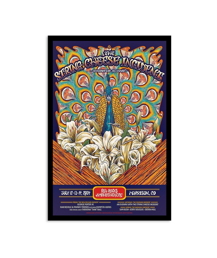 The String Cheese Incident ポスター 限定750枚 The String Cheese Incident Red Rocks Tour 19 Jul 2025 Poster